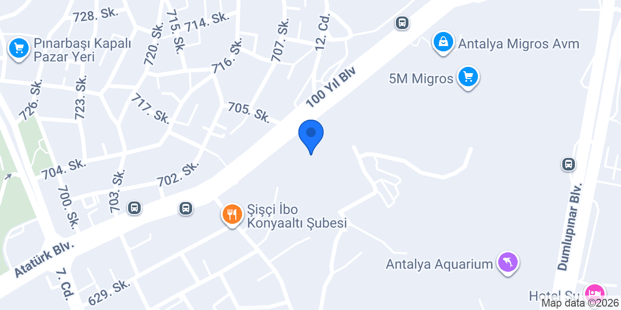 İSABET OKULLARI ANTALYA konumu