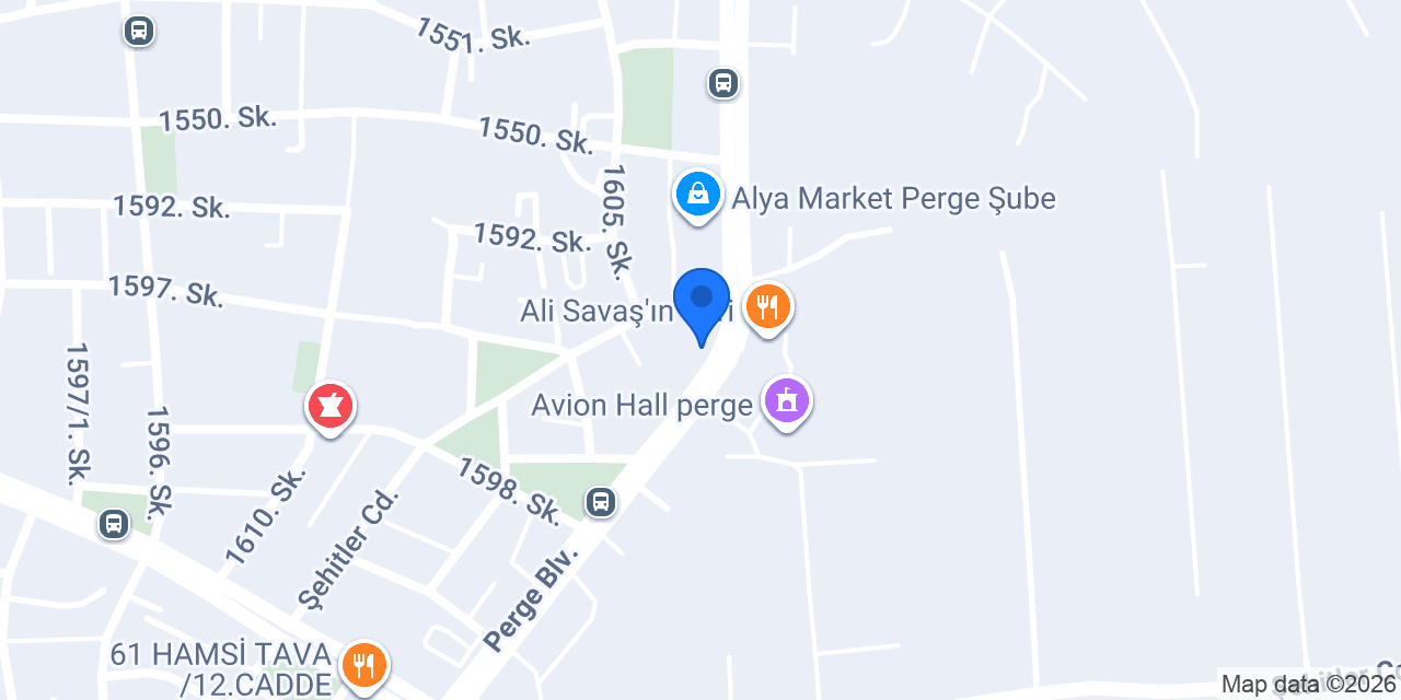 Nur Pastaneleri PERGE Şubesi konumu