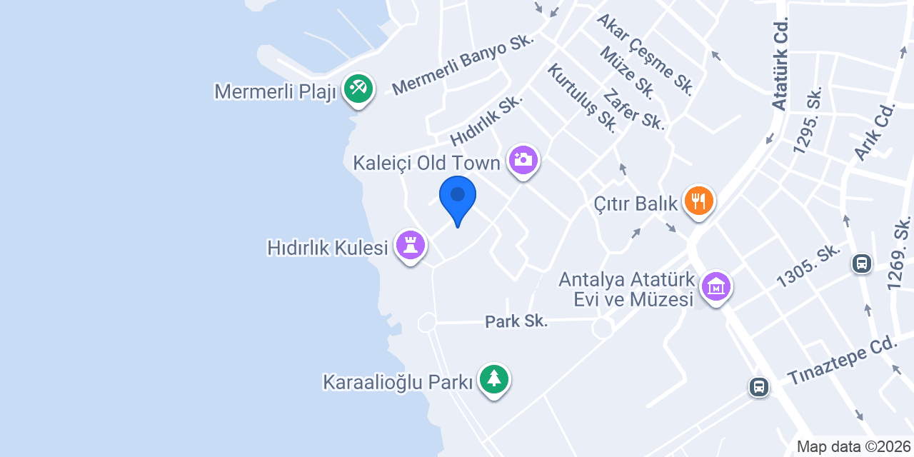 Kaleiçi Aparts Hotel konumu