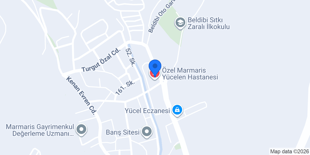 YUCELEN HASTANESİ RADYOLOJİ konumu