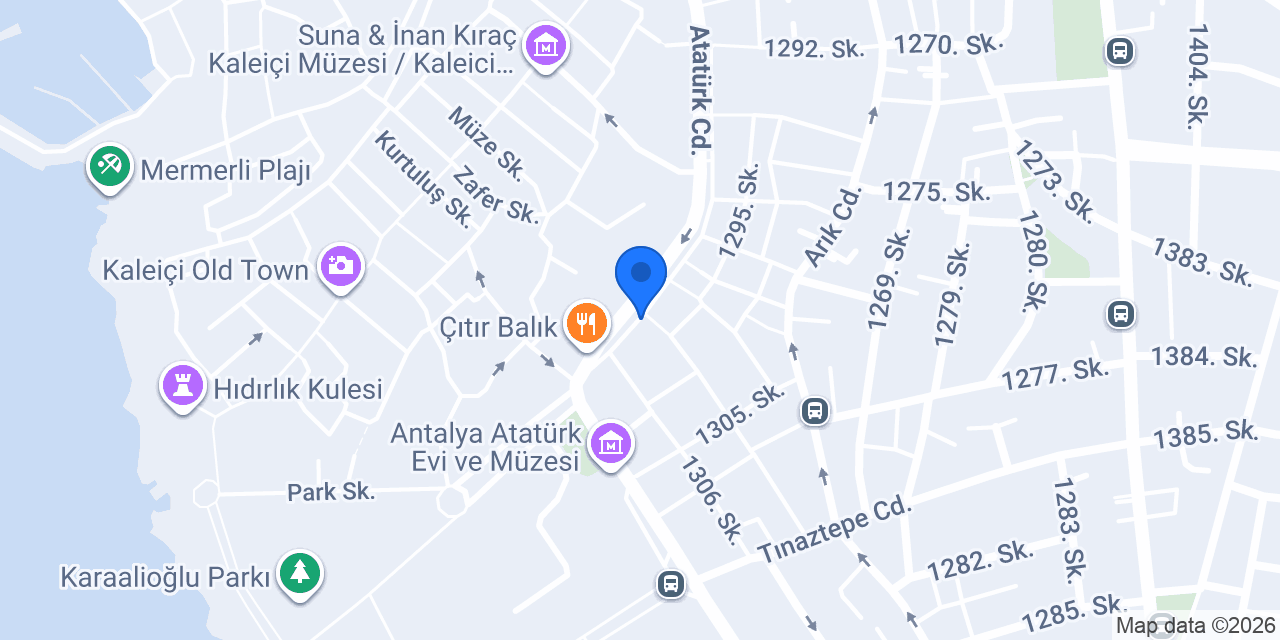 Fırıncı Cafe pastane konumu