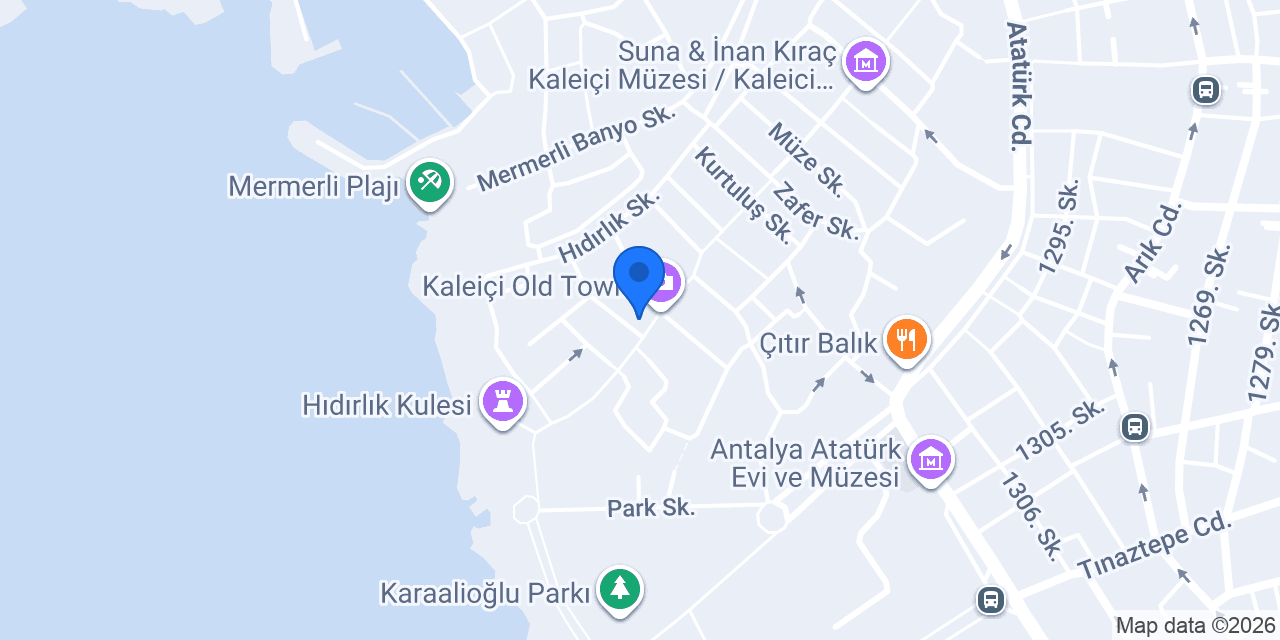 Luna Boutique hotel Kaleçi konumu