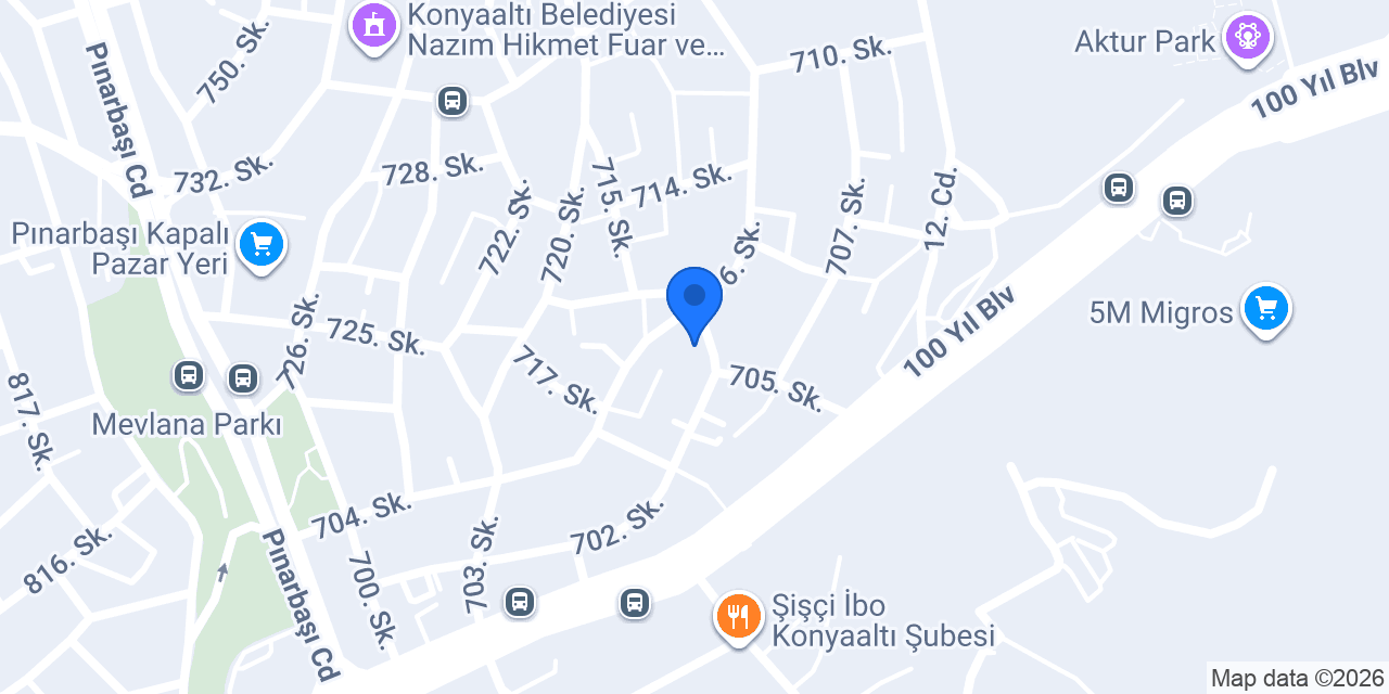 Pınarbaşı Terzihanesi konumu
