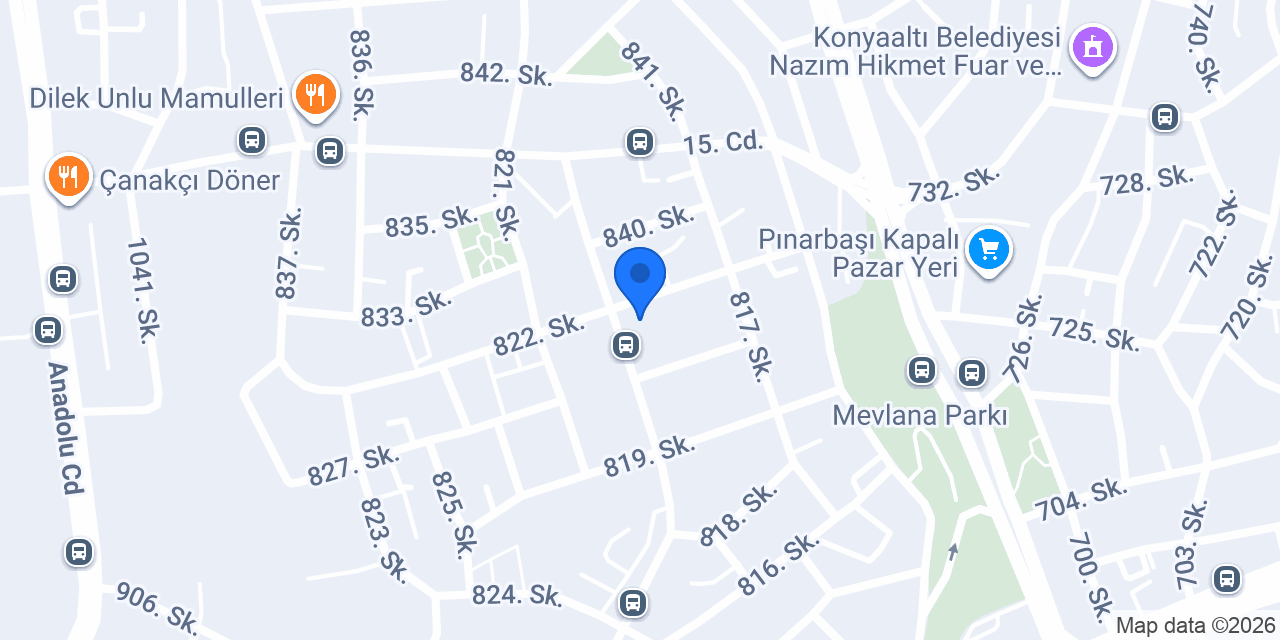 Eftalya Veteriner Kliniği konumu