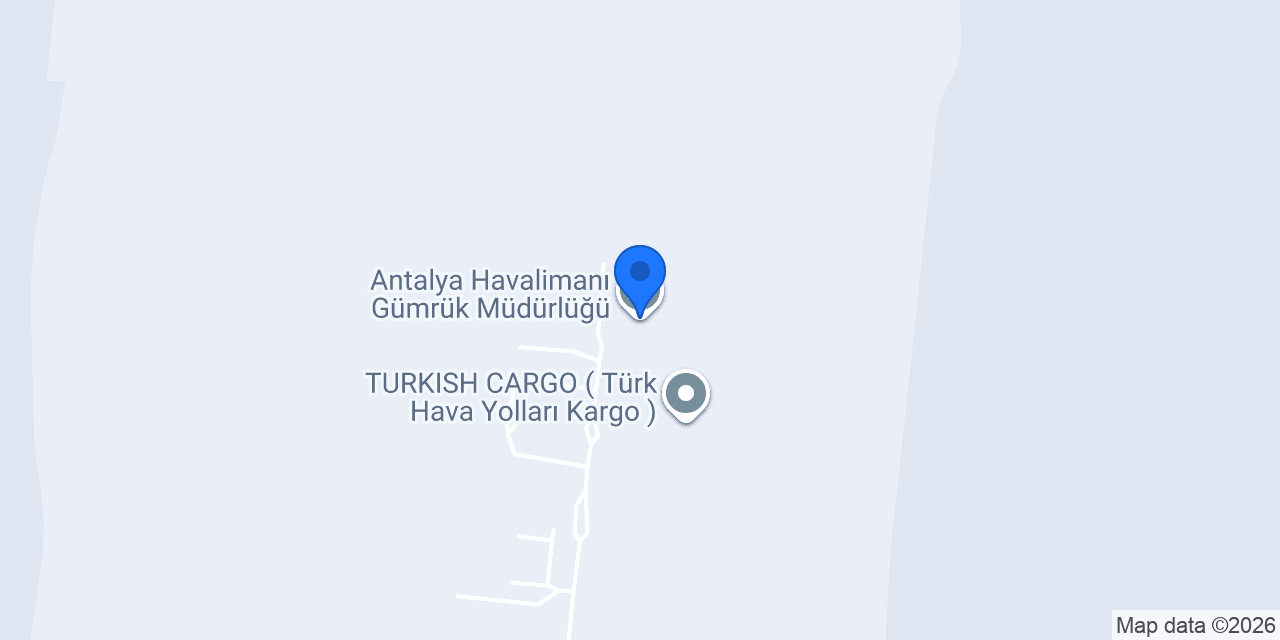 Antalya Havalimanı Gümrük Müdürlüğü konumu