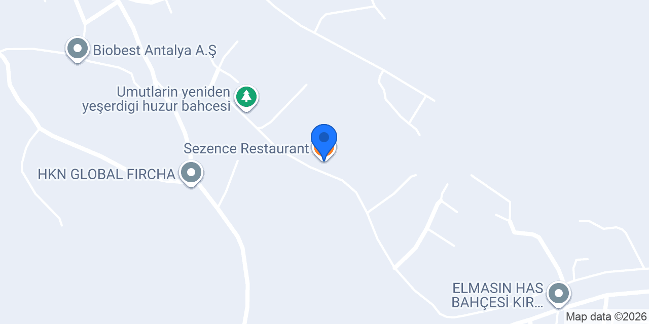 Sezence Restaurant konumu