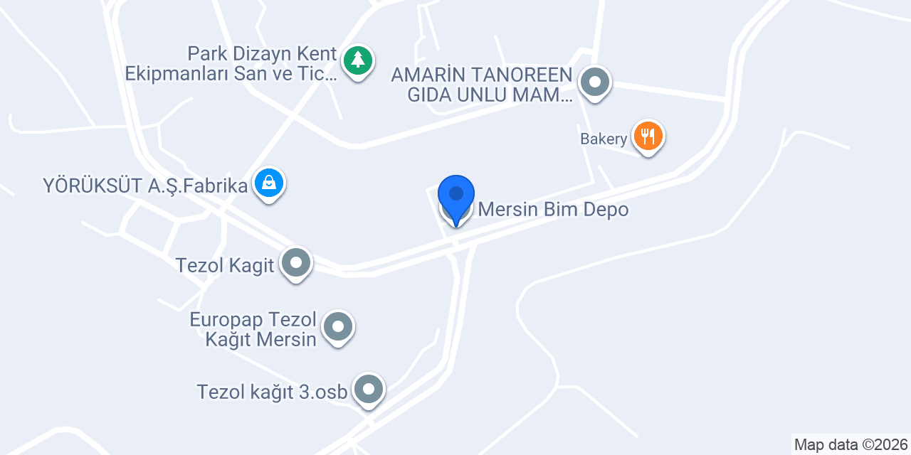 Mersin Bim Depo konumu