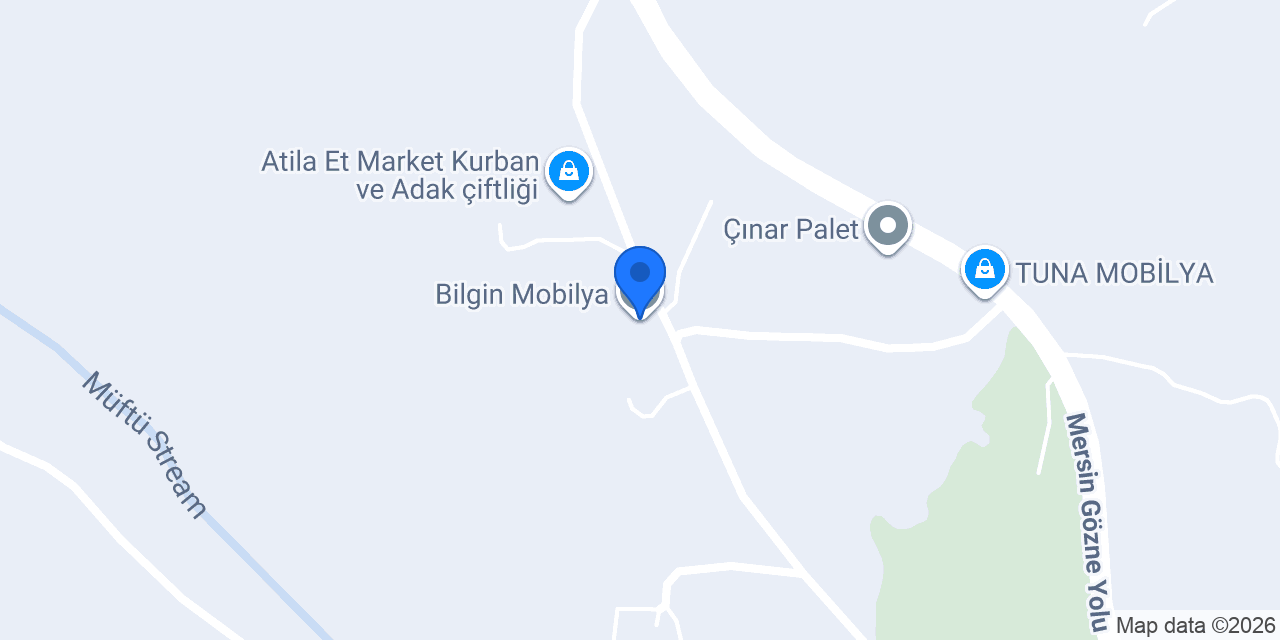 Bilgin Mobilya konumu