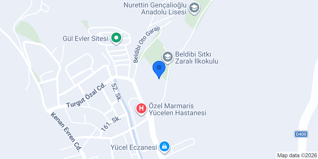 Marmaris Ayşe Yücel Anaokulu konumu