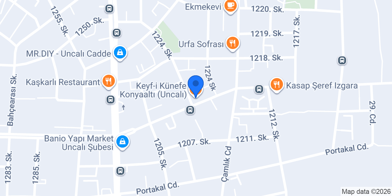 Keyf-i Künefe Konyaaltı (Uncalı) konumu