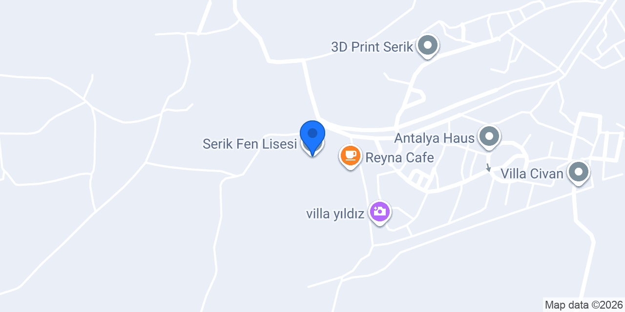 Serik Fen Lisesi konumu