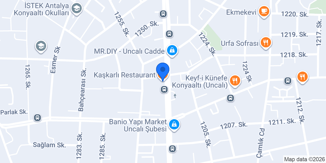 Kaşkarlı Restaurant konumu