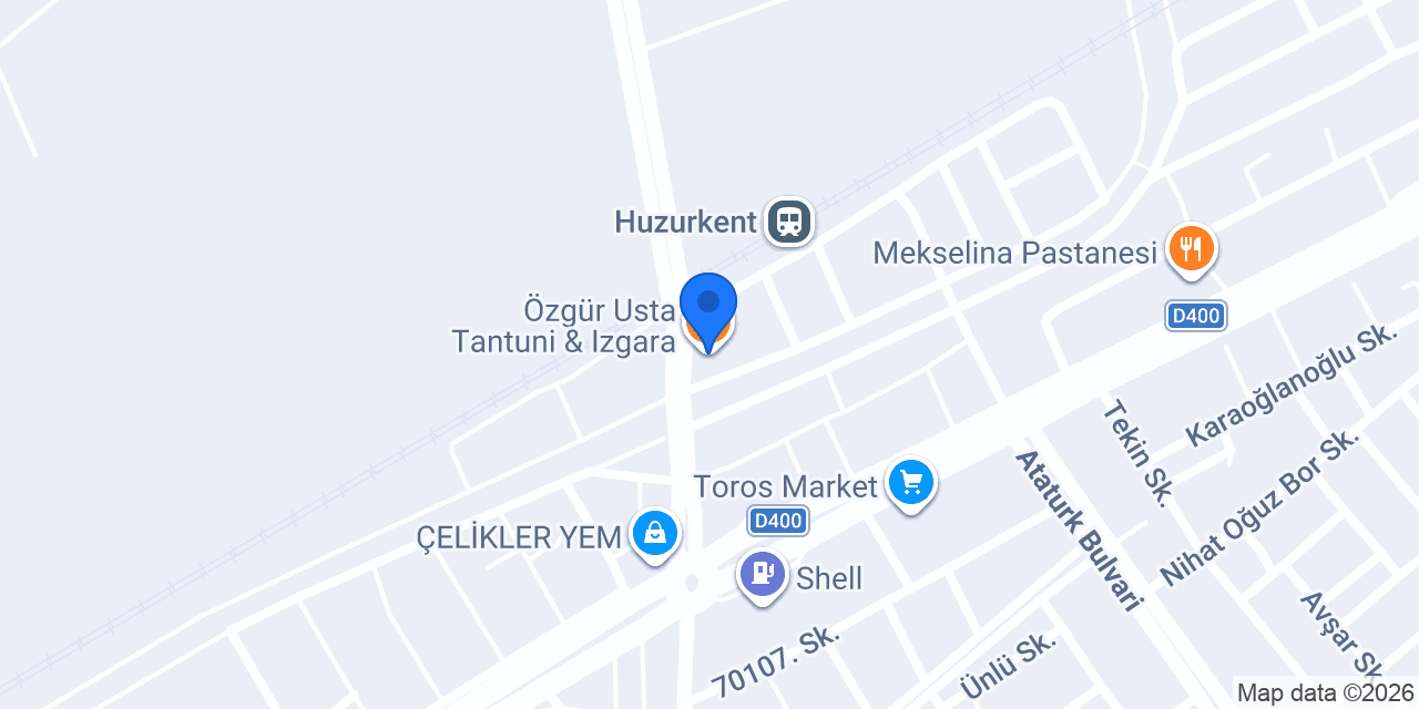 Özgür Usta Tantuni & Izgara konumu