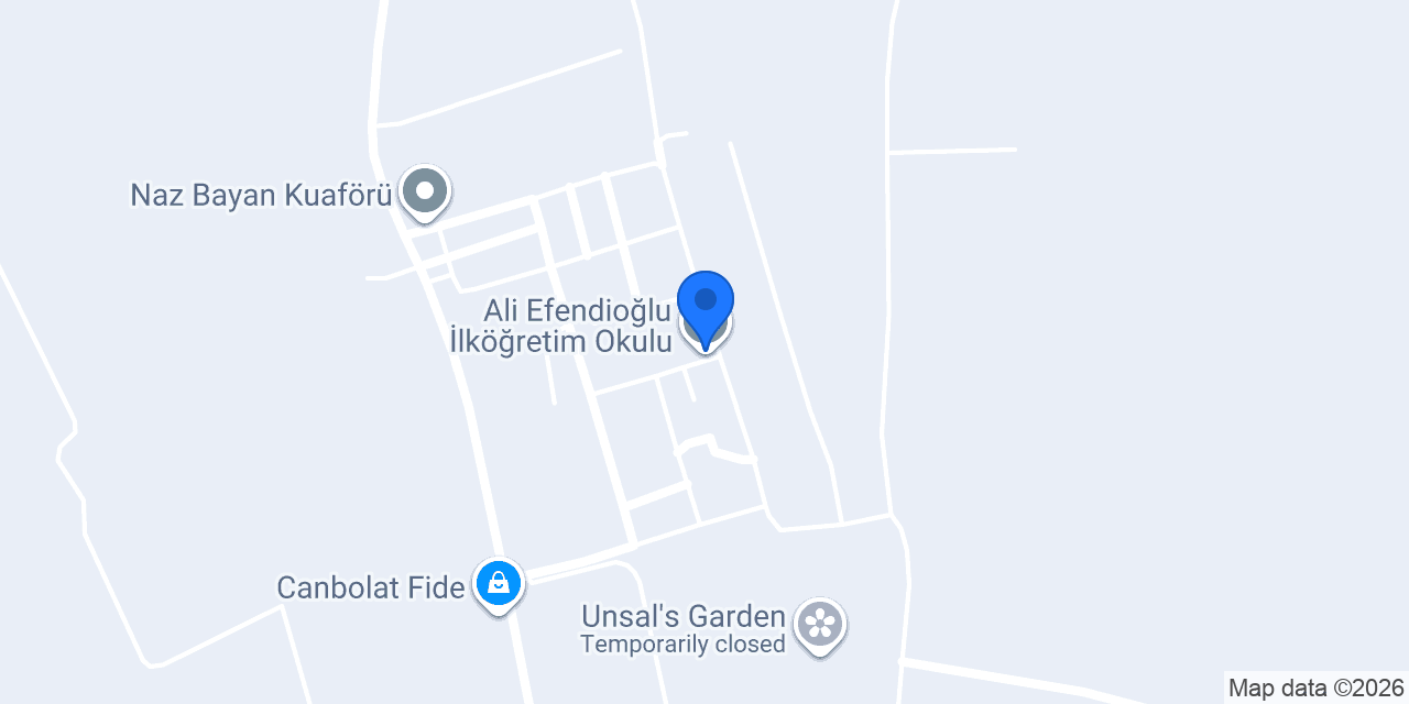 Ali Efendioğlu İlköğretim Okulu konumu