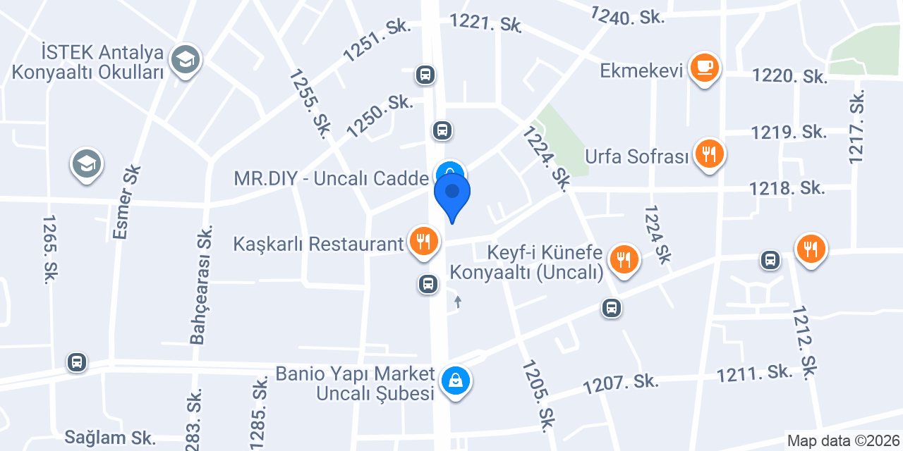 Garanti BBVA Uncalı Şubesi konumu