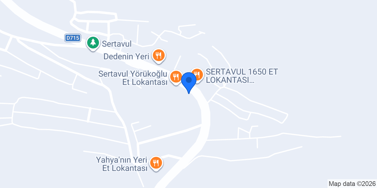 SERTAVUL HOCANIN YERİ konumu