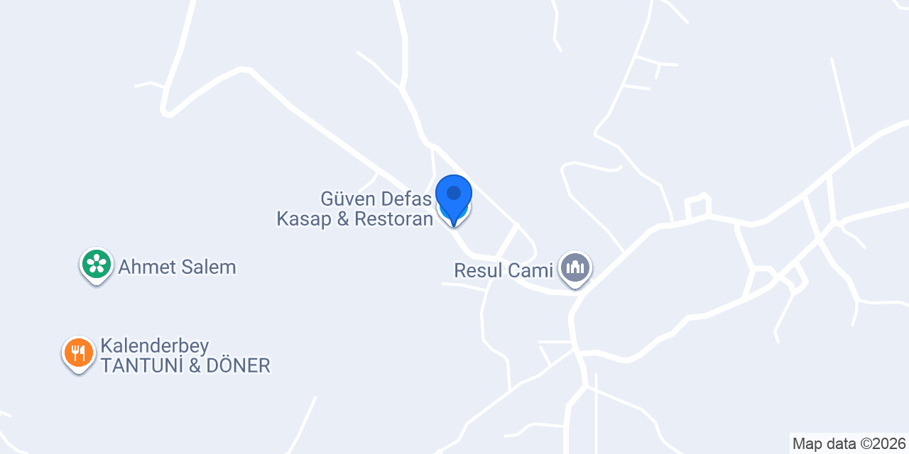 Güven Defas Kasap & Restoran konumu