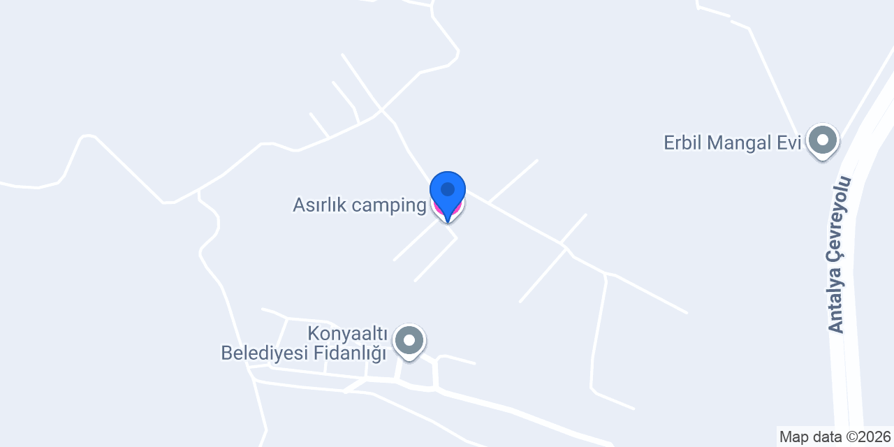 Asırlık camping konumu