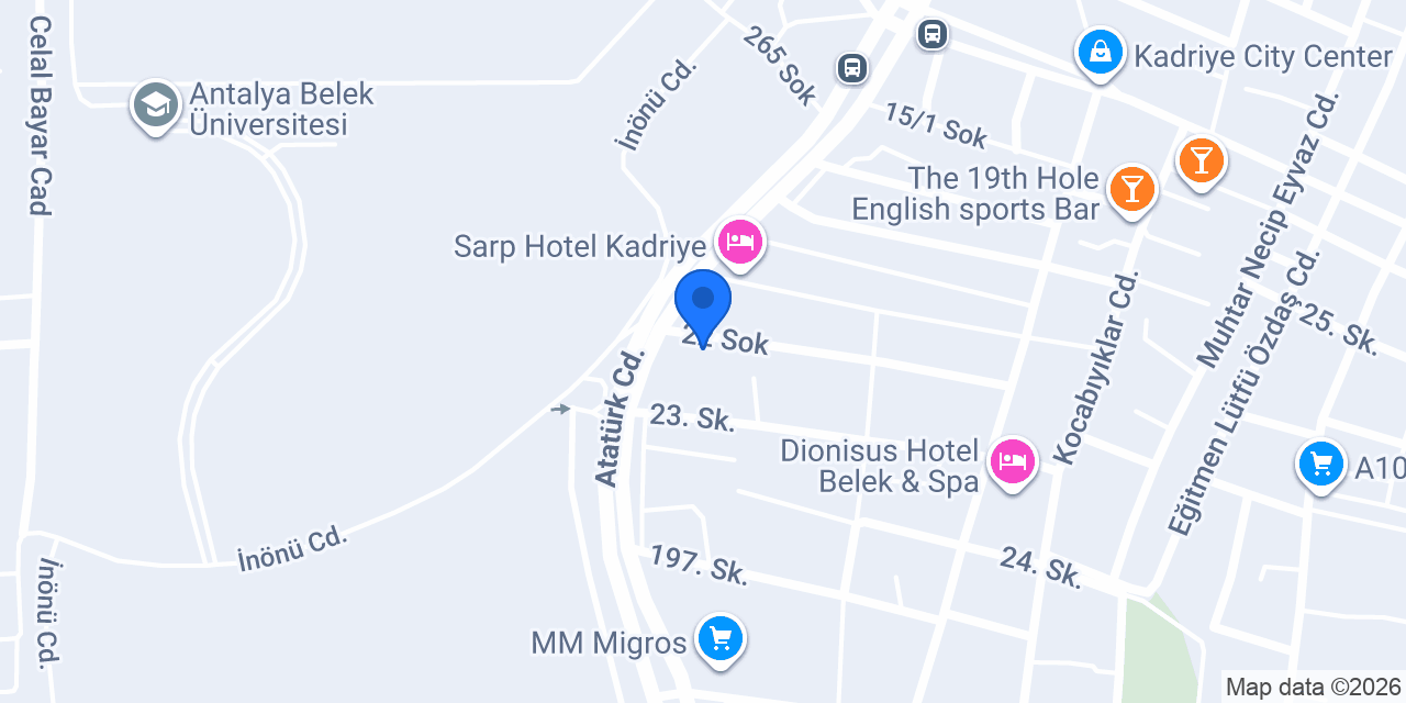 Demirci Otel konumu