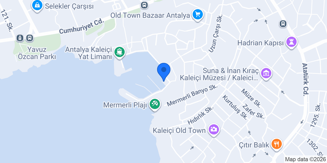 ADALİA YACHT konumu