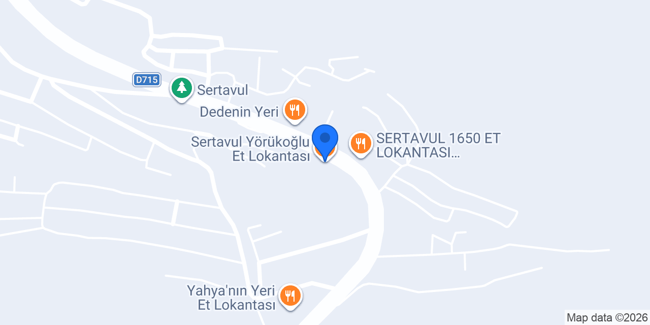Sertavul Yörükoğlu Et Lokantası konumu
