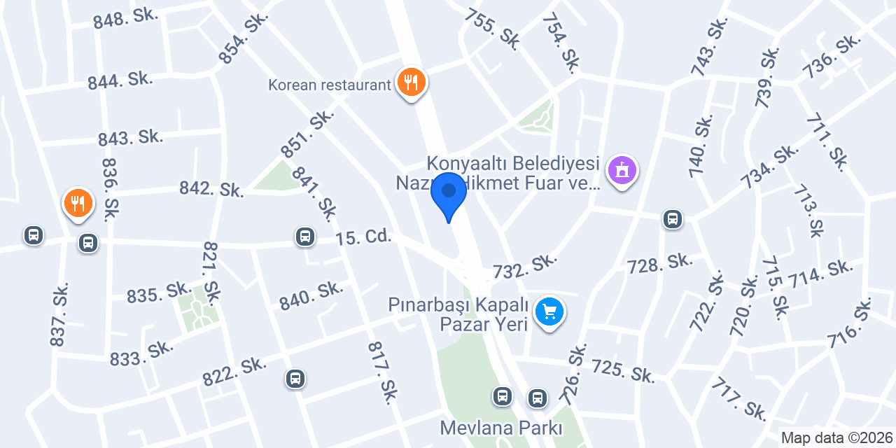 Ispartalı Çam Restaurant konumu