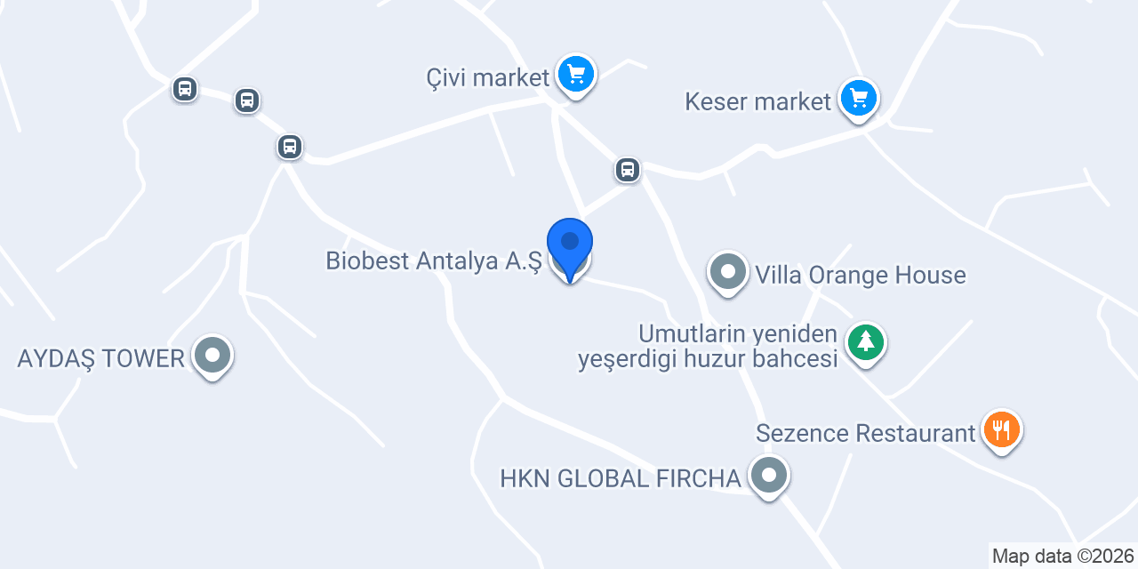 Biobest Antalya A.Ş. konumu