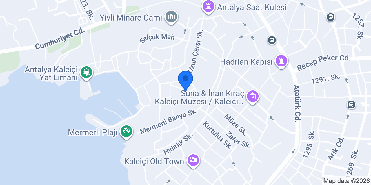 Morea Kaleiçi konumu