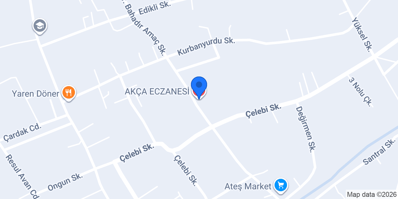 AKÇA ECZANESİ konumu