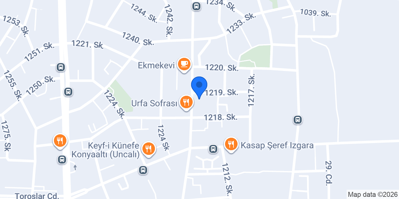Konyaaltı İngilizce Özel Ders konumu