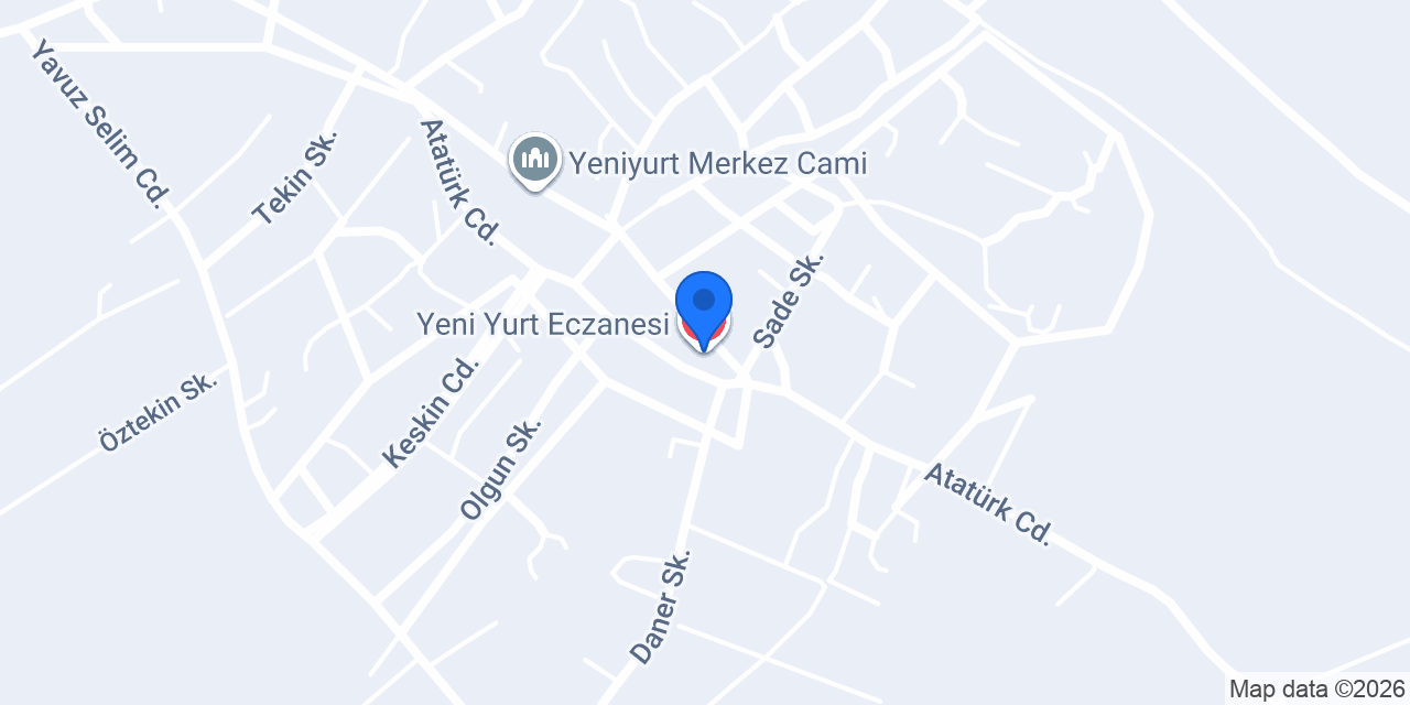 Yeni Yurt Eczanesi konumu