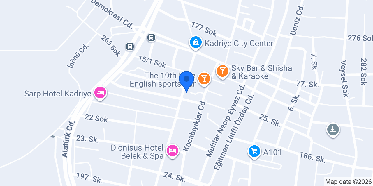 Kadriye Simit Sarayı konumu