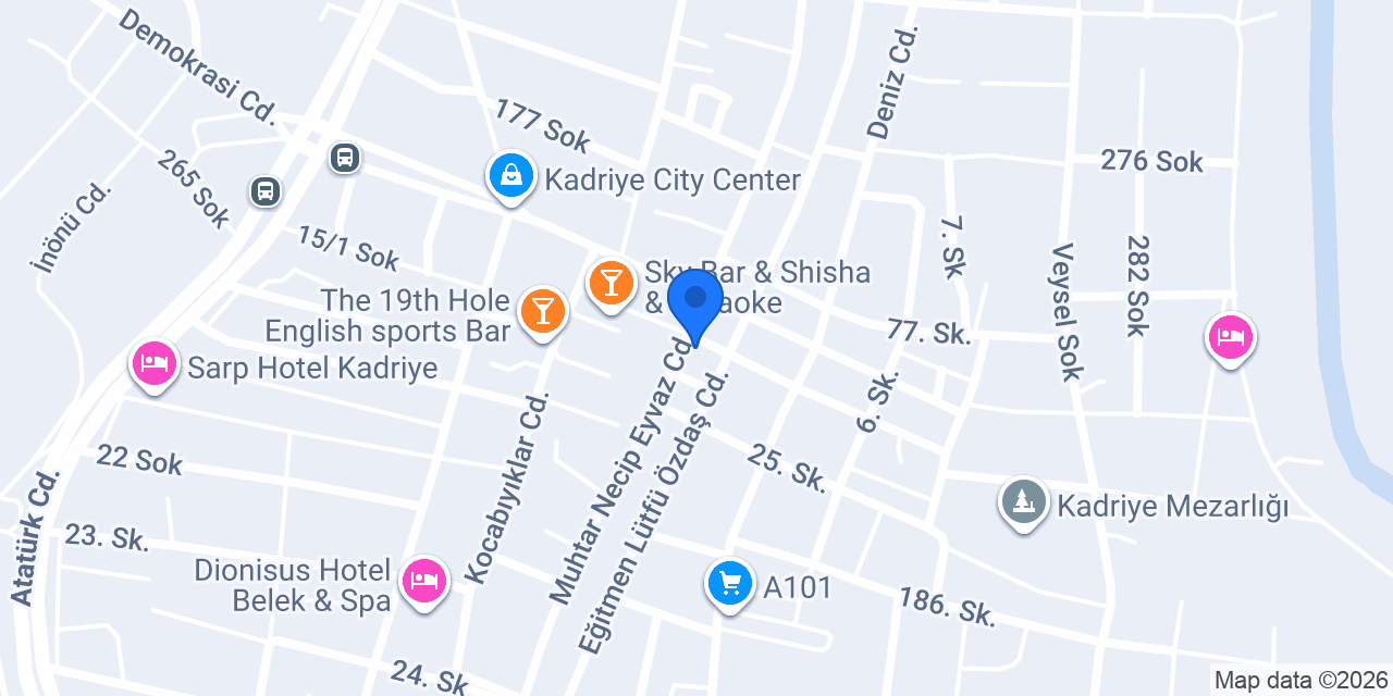 Kadriye pide ve lahmacun salonu konumu