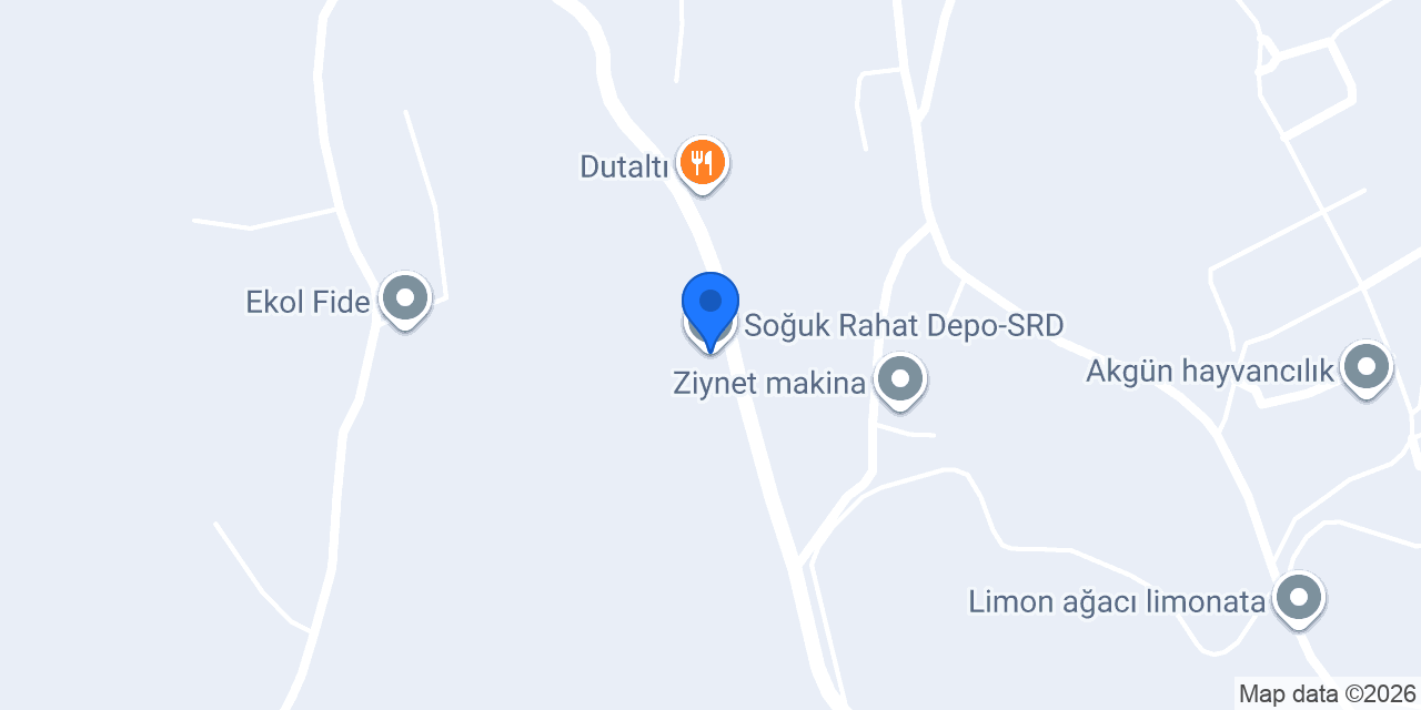 Soğuk Rahat Depo-SRD konumu