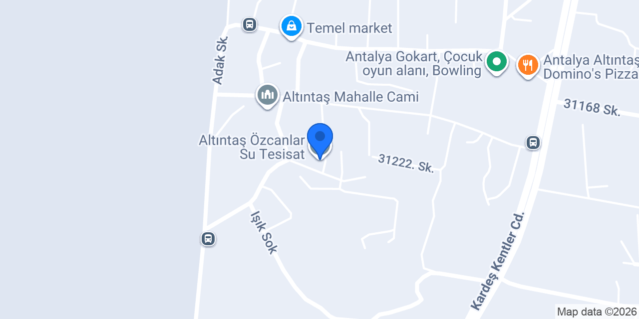 Altıntaş Özcanlar Su Tesisat konumu