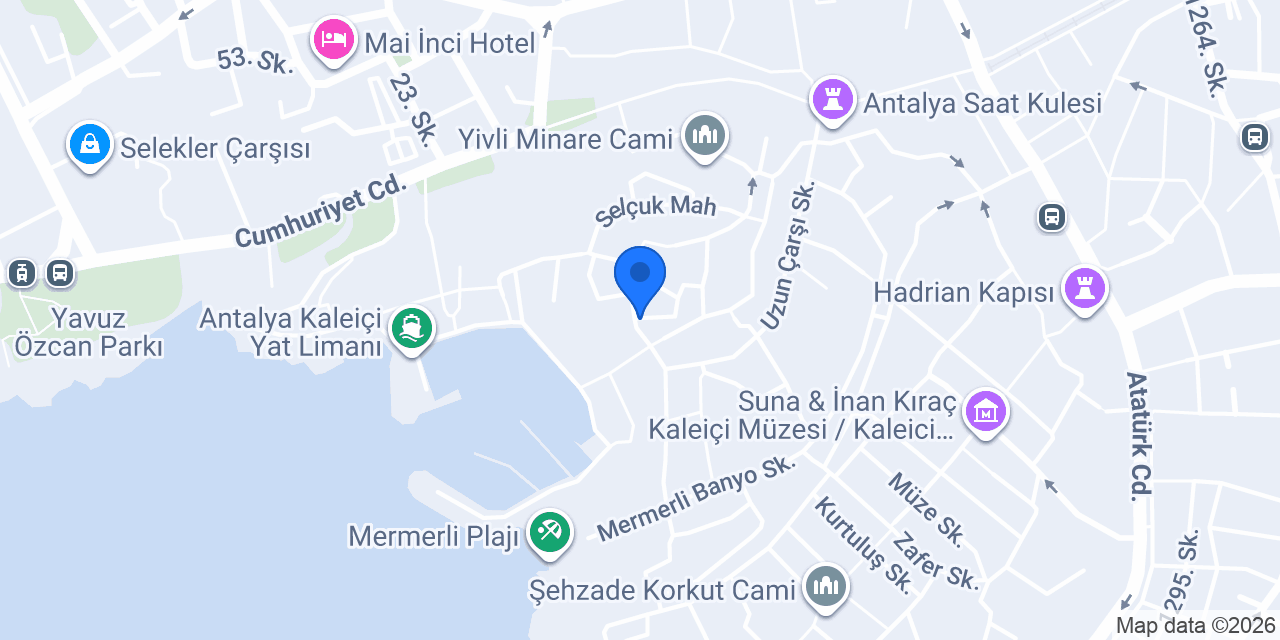 Sultan Pansiyon konumu