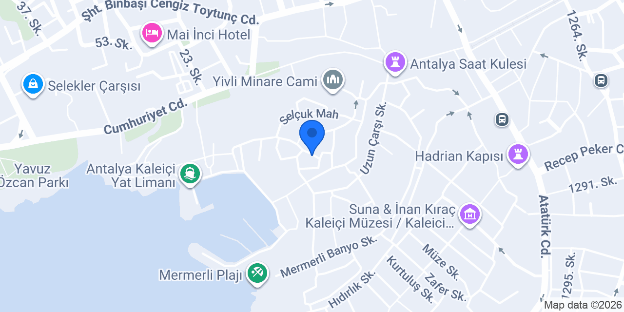 White City Pansiyon konumu