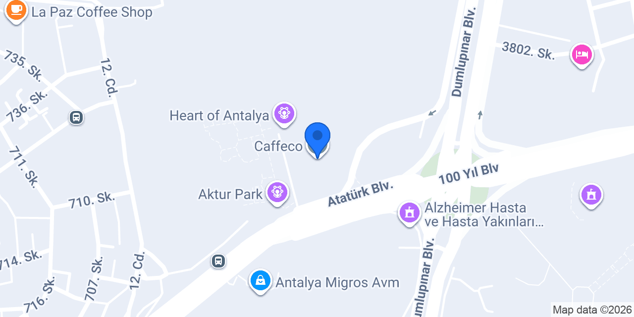 Caffeco konumu