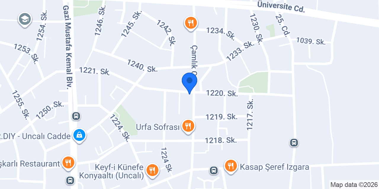 Charlotte Pastanesi Uncalı Şubesi konumu