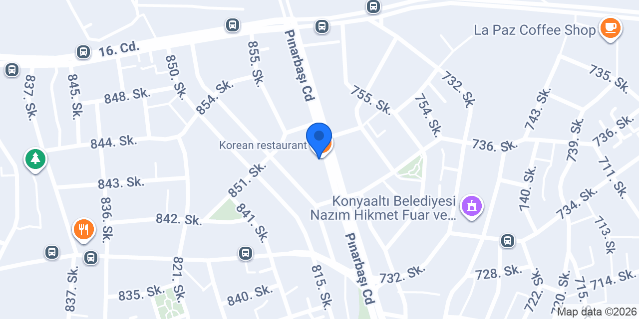 ChefBörek Konyaaltı Kampüs konumu