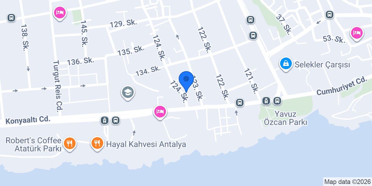 Avrasya Pansiyon konumu