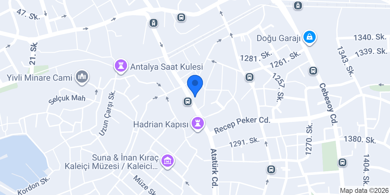 TIA ANTALYA VIP TRANSFER konumu