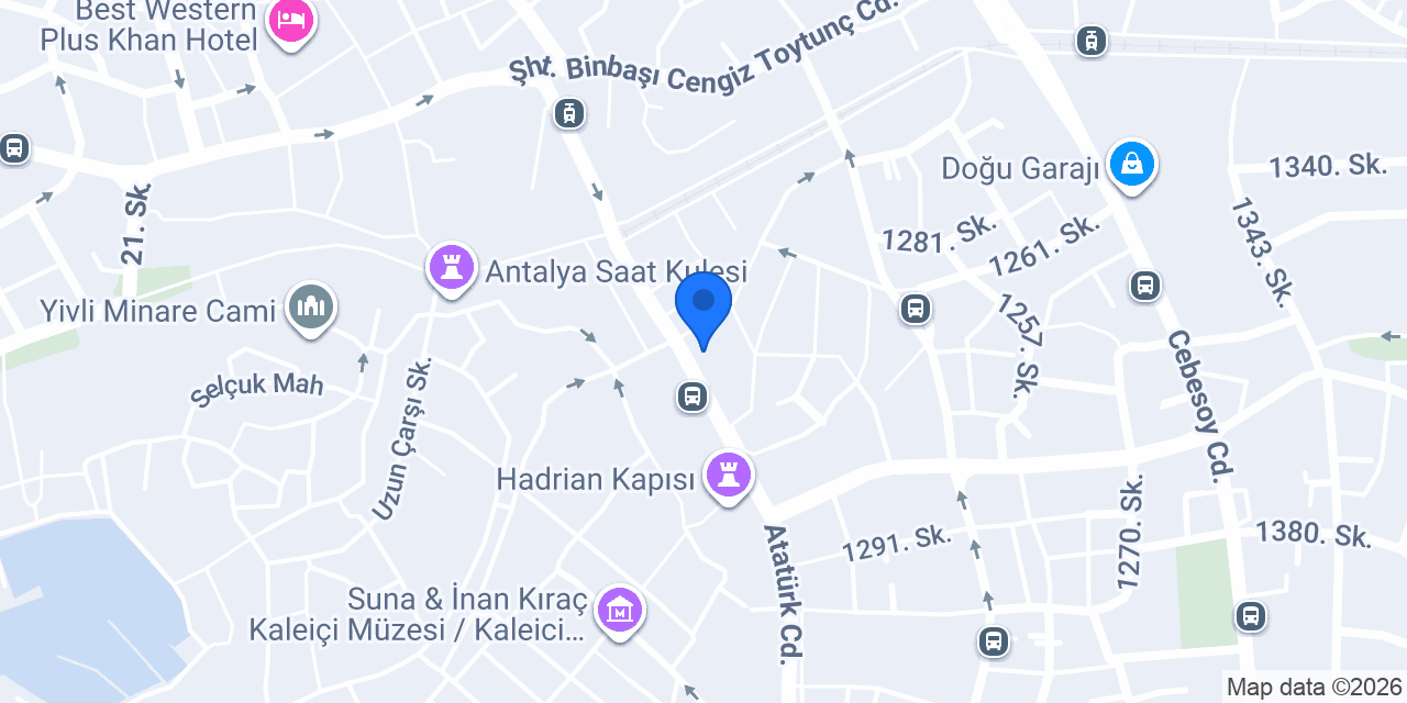 Antalya İnk Tattoo Studıo konumu