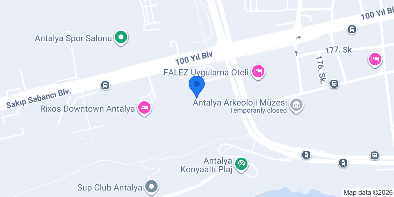 Özkaymak Falez Hotel konumu