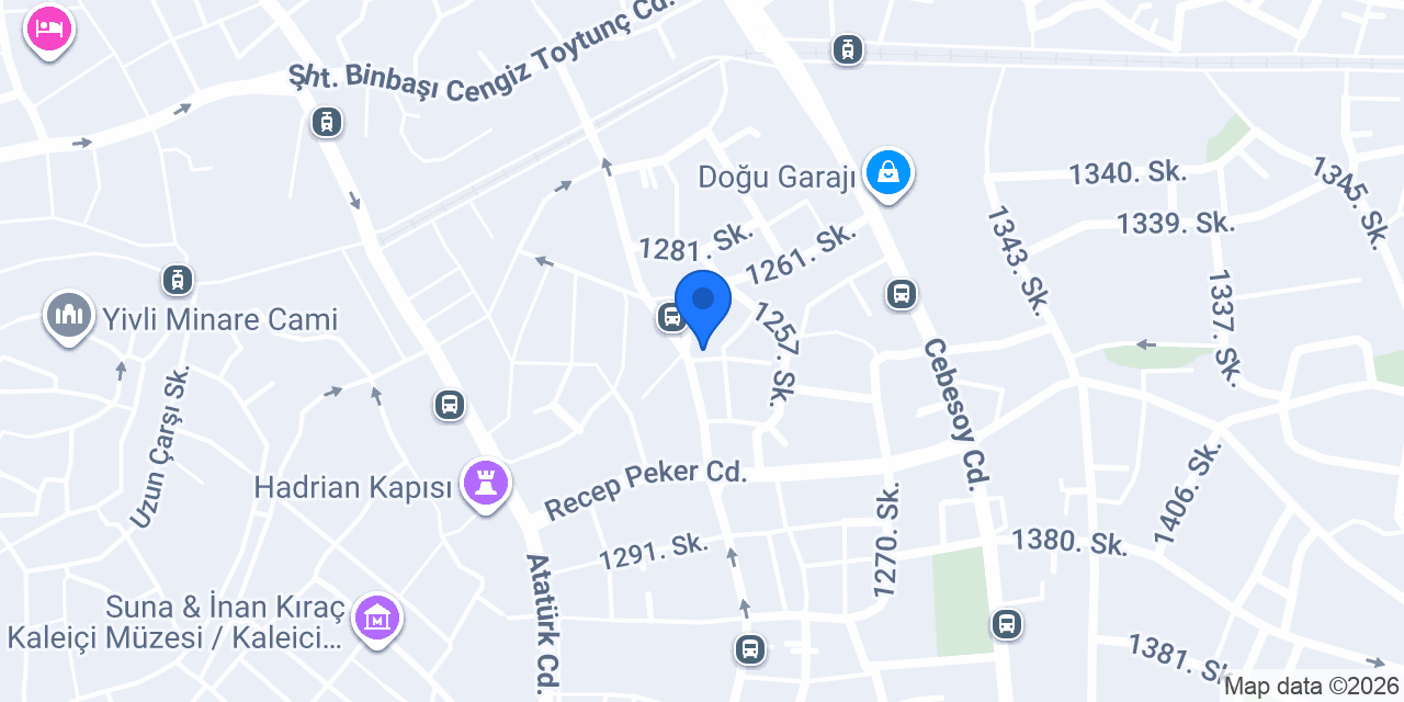 Doys Döner Antalya konumu