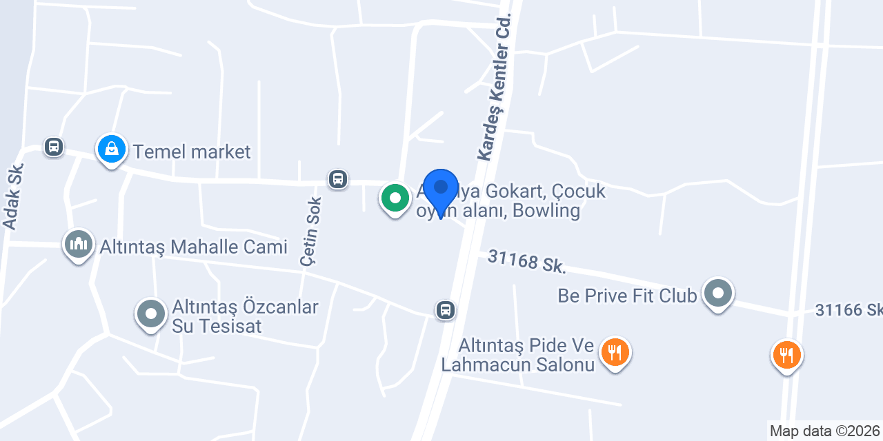 Antalya Altıntaş Domino's Pizza konumu