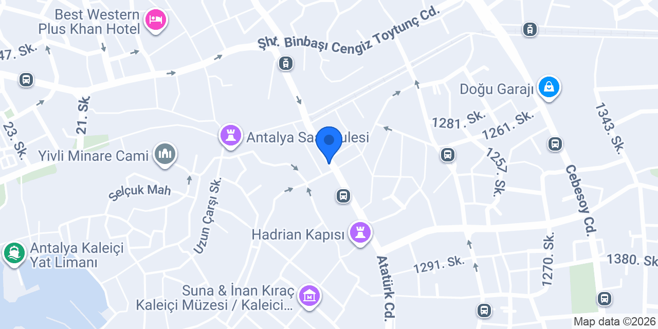 Üç Kapılar Restaurant konumu