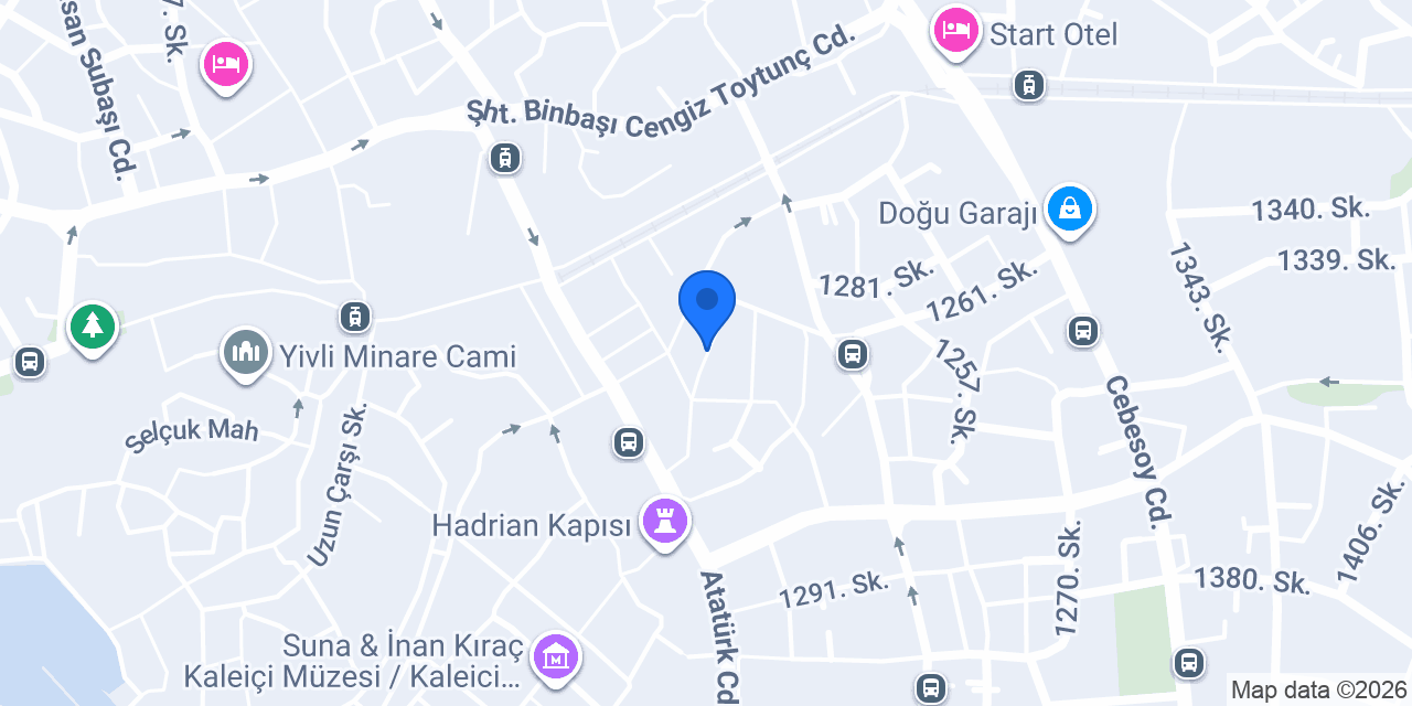 YALÇIN OTEL konumu