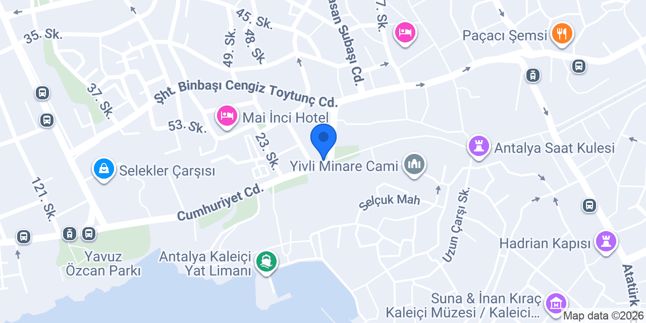 Antalya Cilt Bakımı ve Tedavi Merkezi konumu