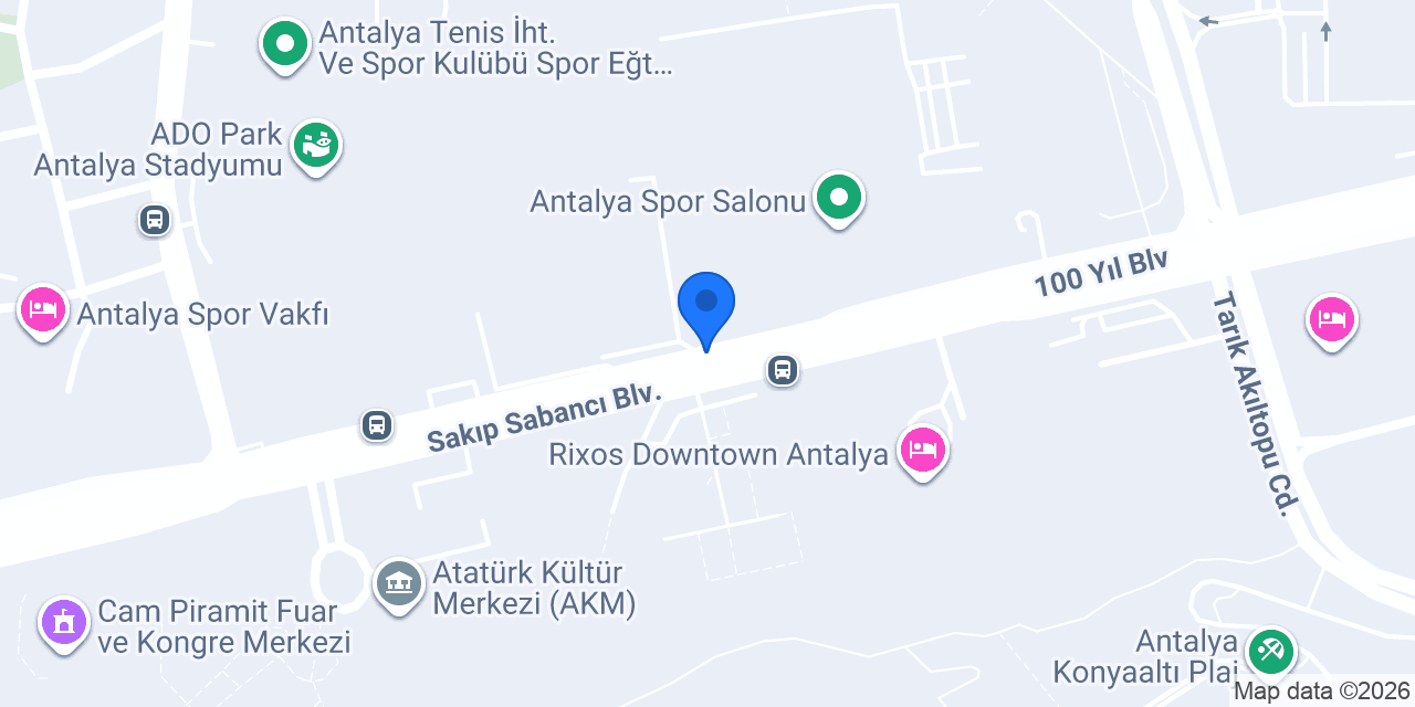 Antalya Arena Taksi konumu